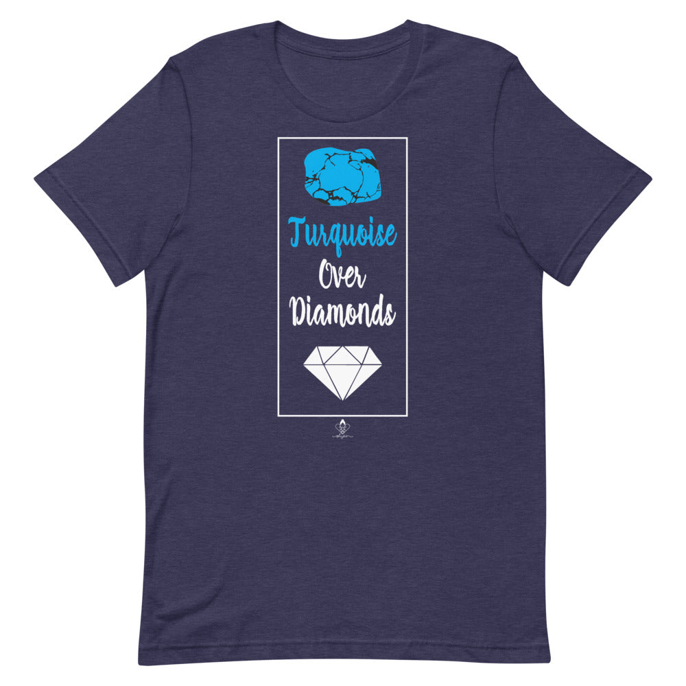 Turquoise Over Diamonds Tee