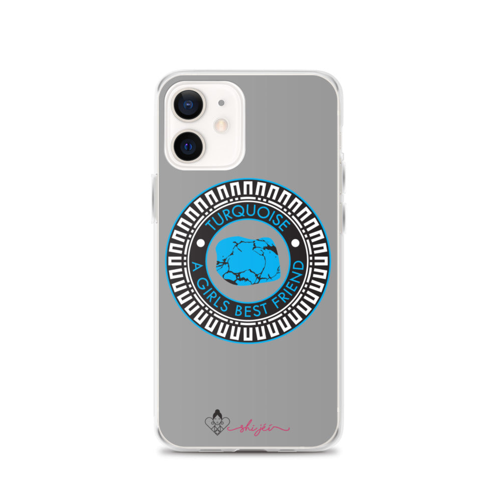Turquoise is a Girl's Best Friend iPhone Case