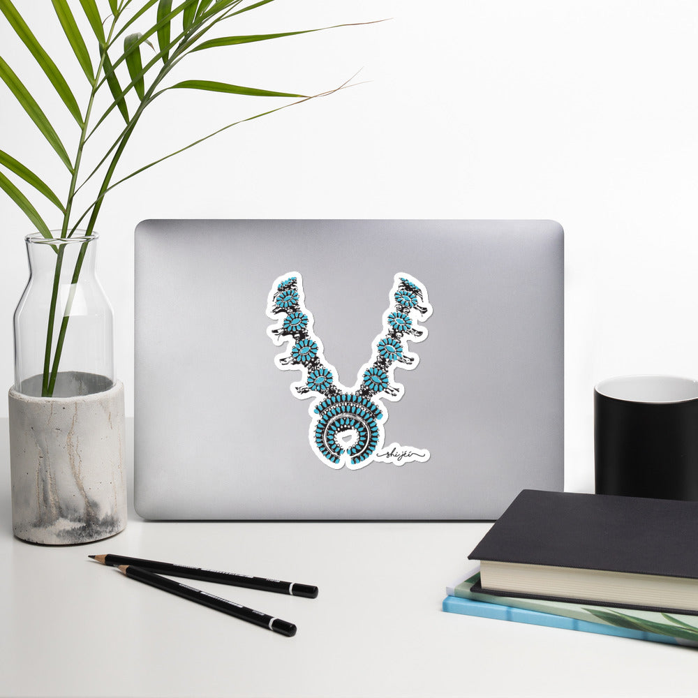 Turquoise Necklace Sticker