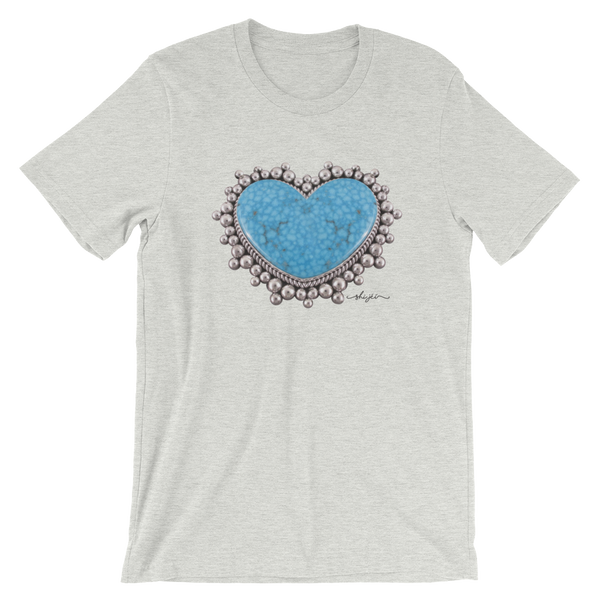 Turquoise Heart Pendant Tee