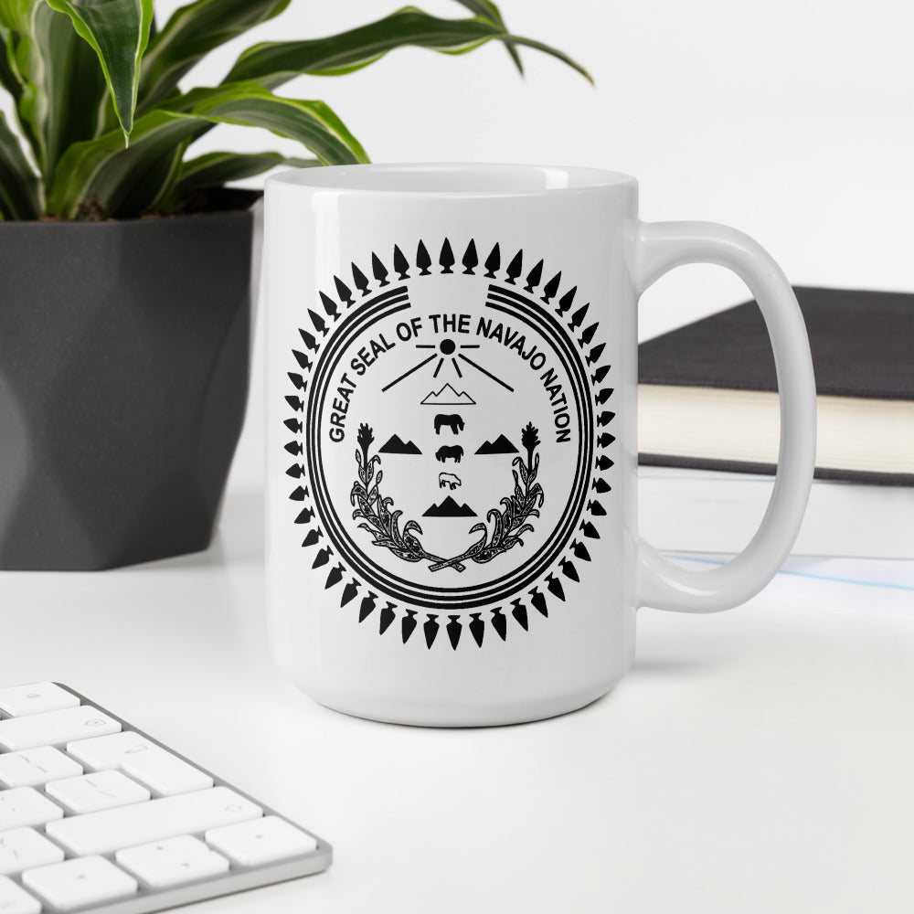 Black Navajo Nation Seal Mug