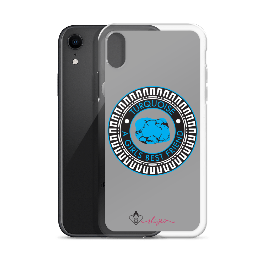 Turquoise is a Girl's Best Friend iPhone Case