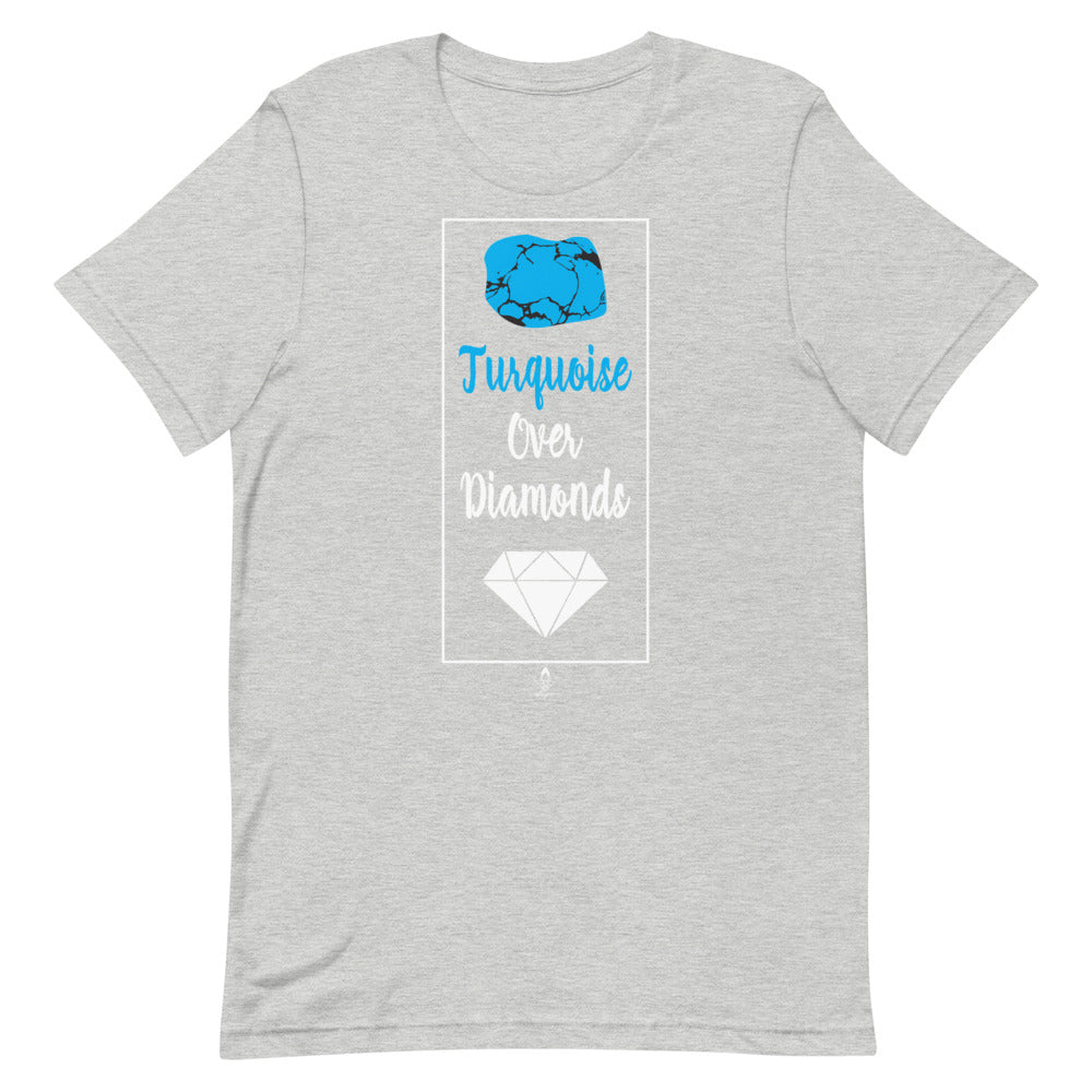 Turquoise Over Diamonds Tee
