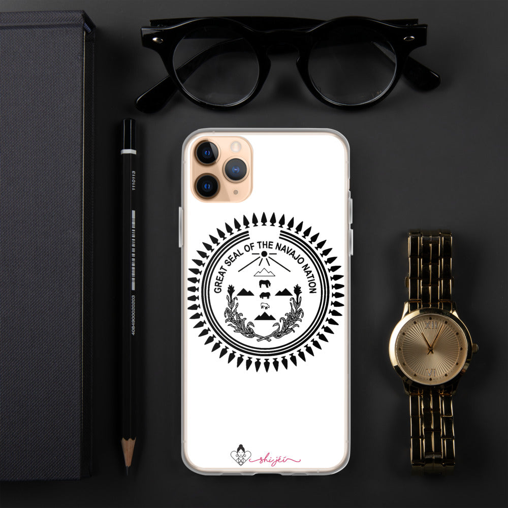 Black Navajo Nation Seal iPhone Case