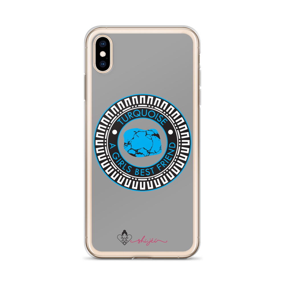 Turquoise is a Girl's Best Friend iPhone Case