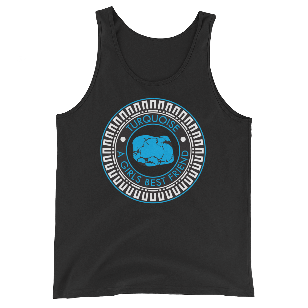 Turquoise is a Girl's Best Friend Tank Top