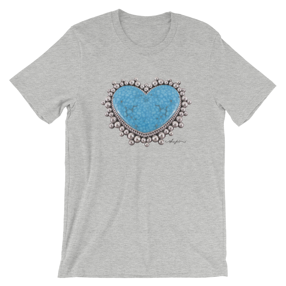 Turquoise Heart Pendant Tee