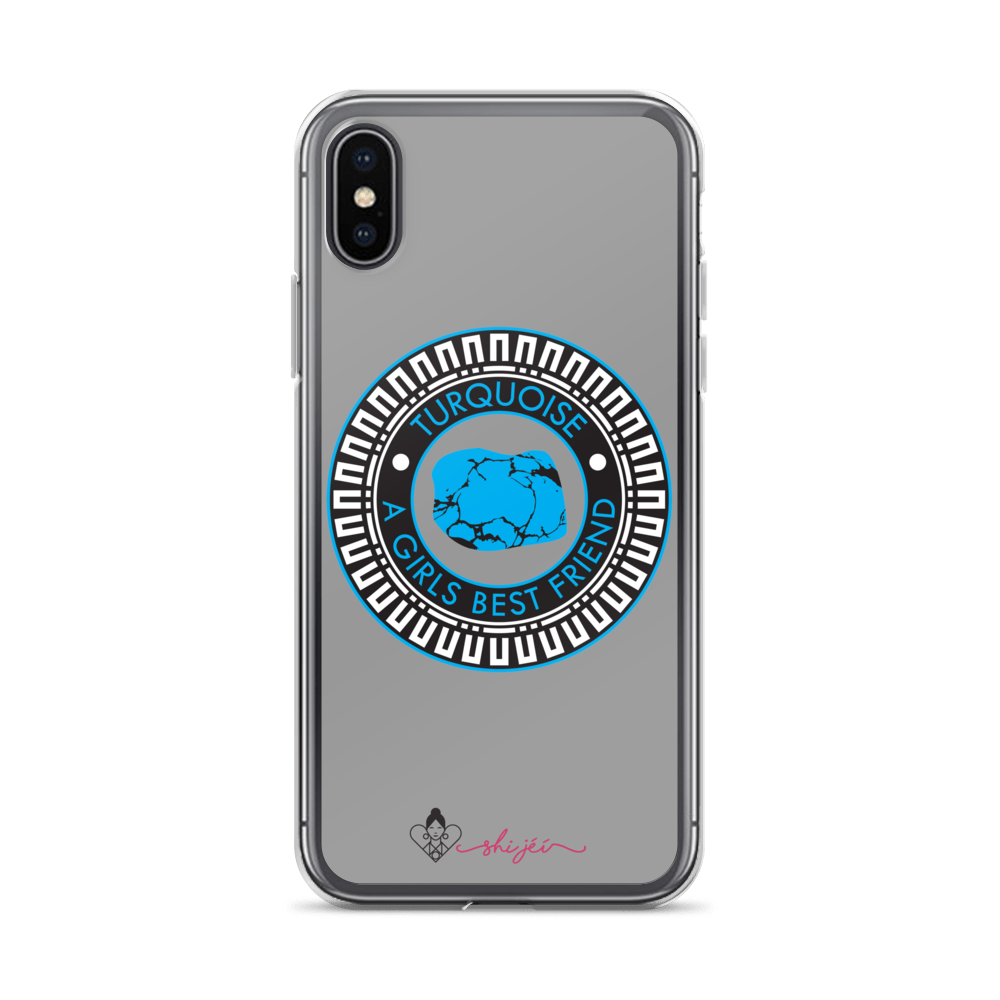 Turquoise is a Girl's Best Friend iPhone Case