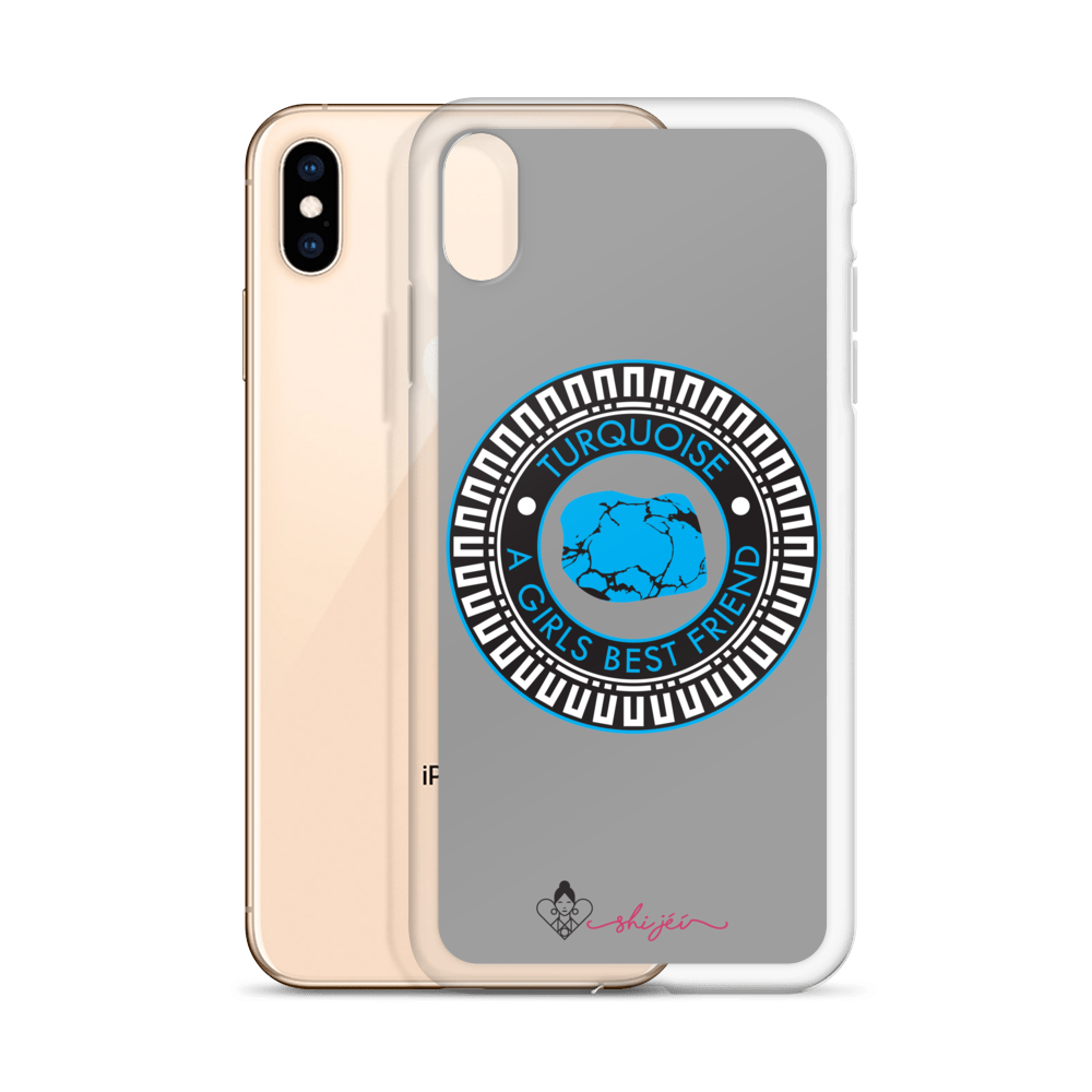 Turquoise is a Girl's Best Friend iPhone Case
