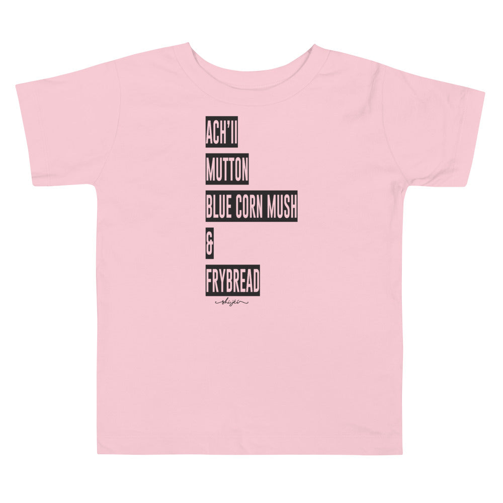 Achii Mutton Blue Corn Mush & Frybread 2T-5T Toddler Tee