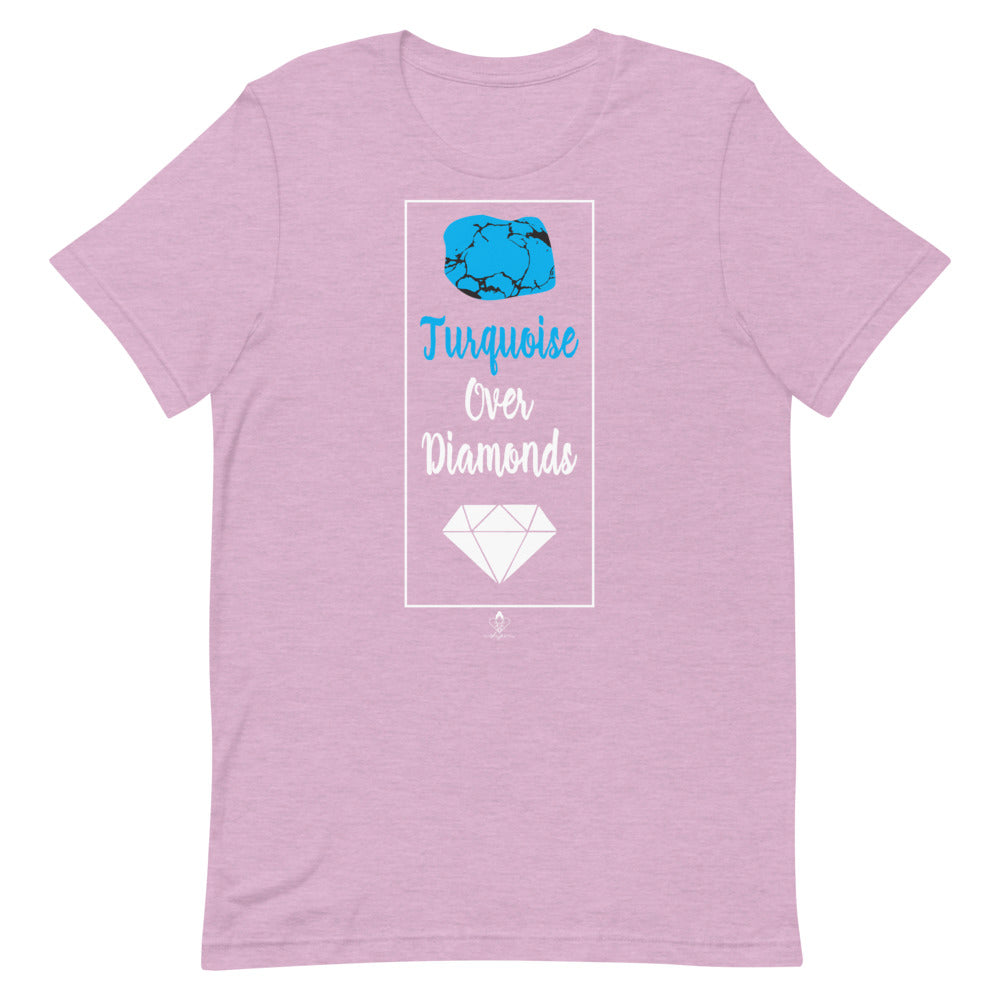 Turquoise Over Diamonds Tee