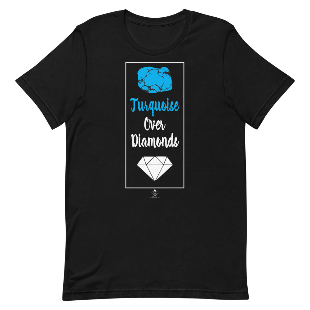 Turquoise Over Diamonds Tee