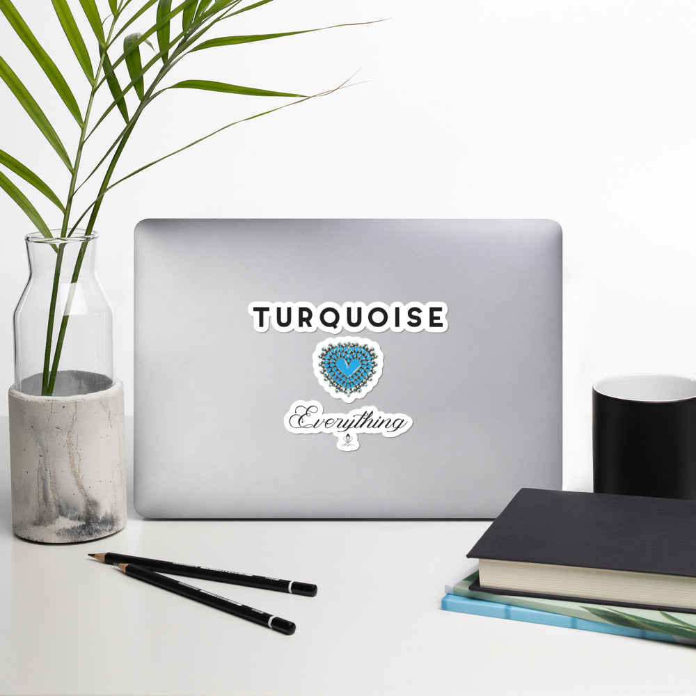Turquoise Everything Sticker