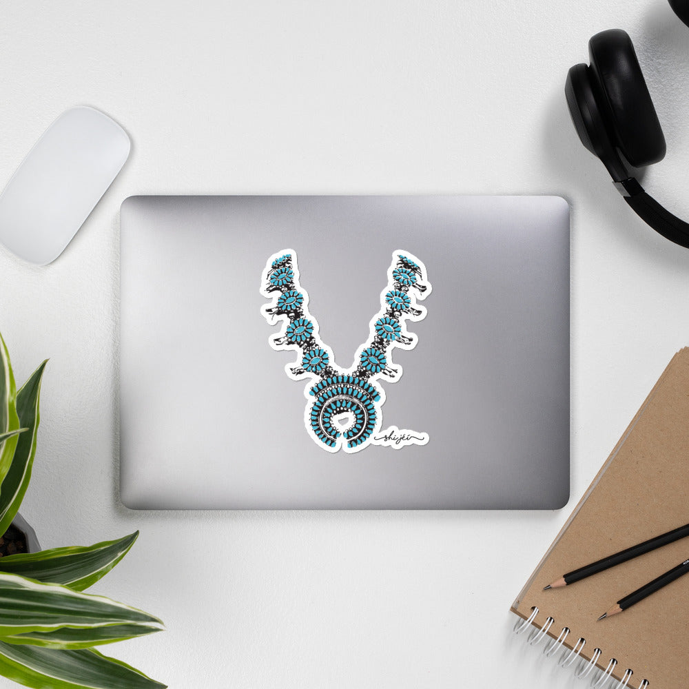 Turquoise Necklace Sticker