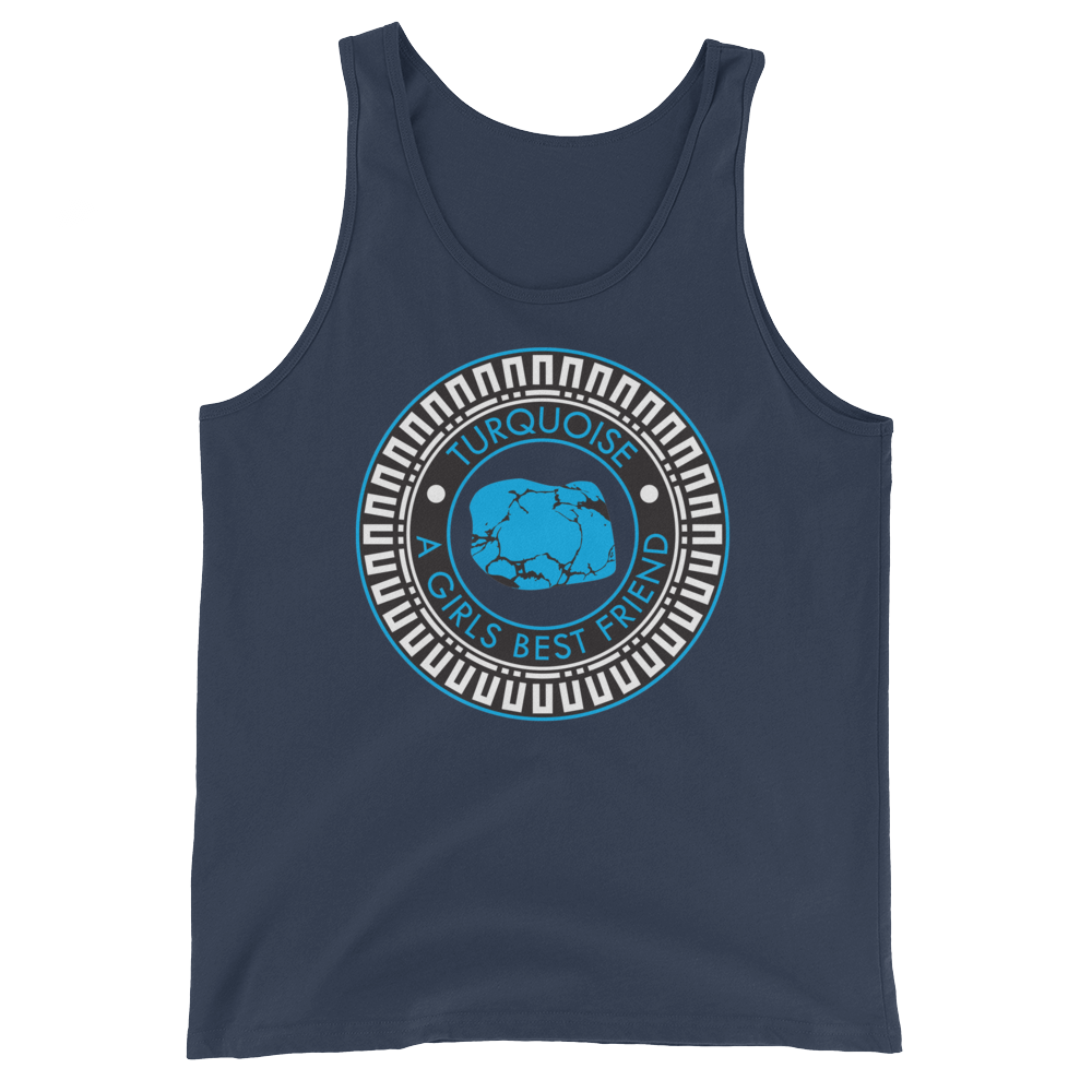 Turquoise is a Girl's Best Friend Tank Top