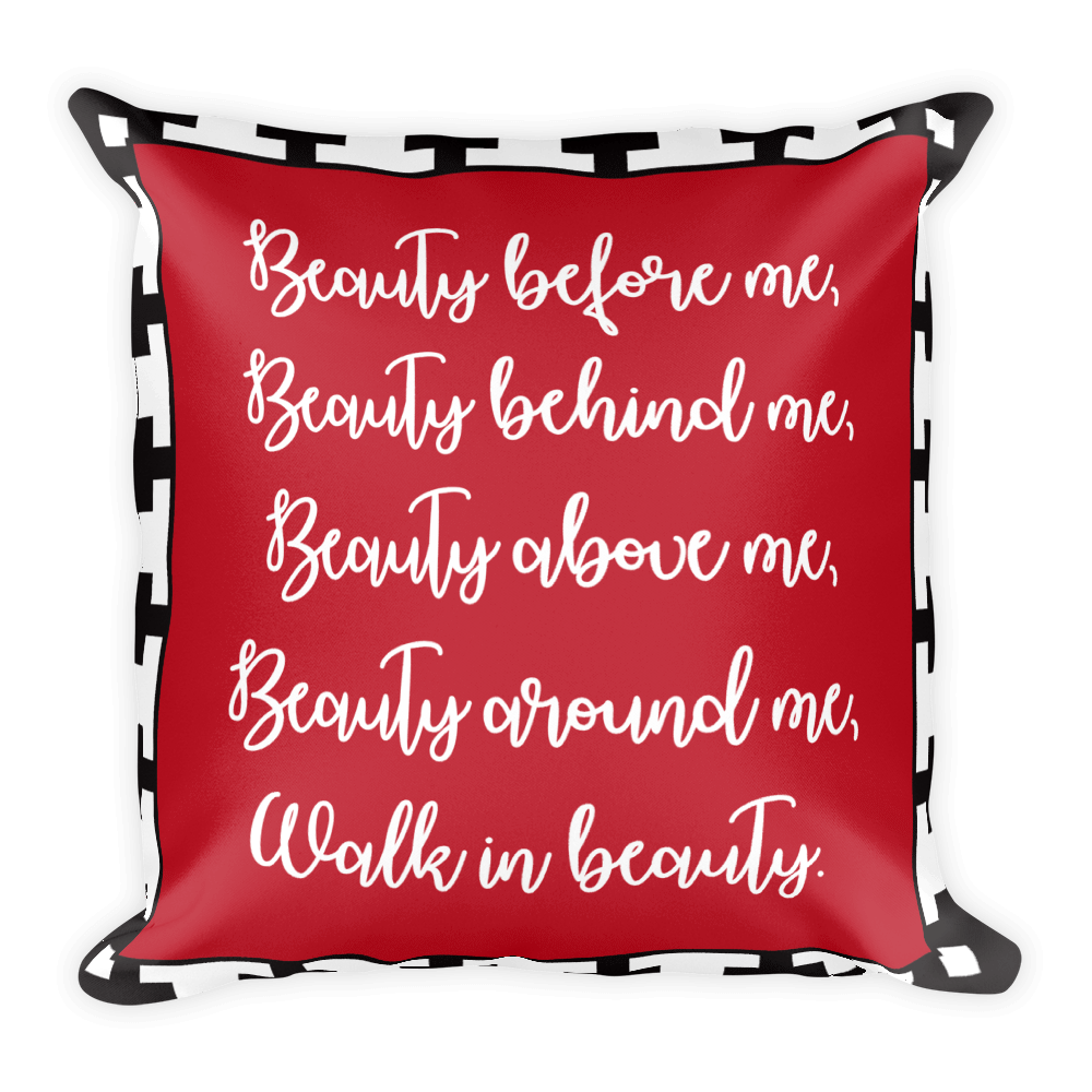 Walk in Beauty Square Pillow