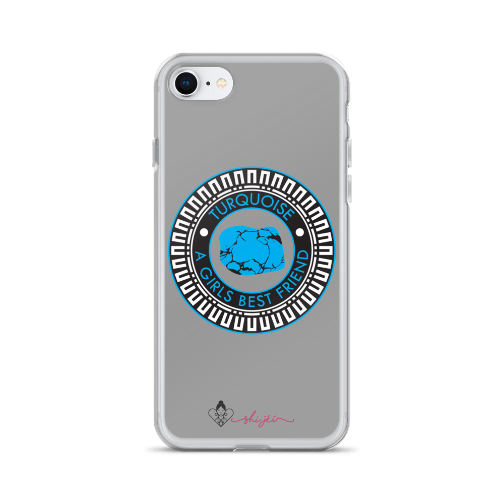 Turquoise is a Girl's Best Friend iPhone Case