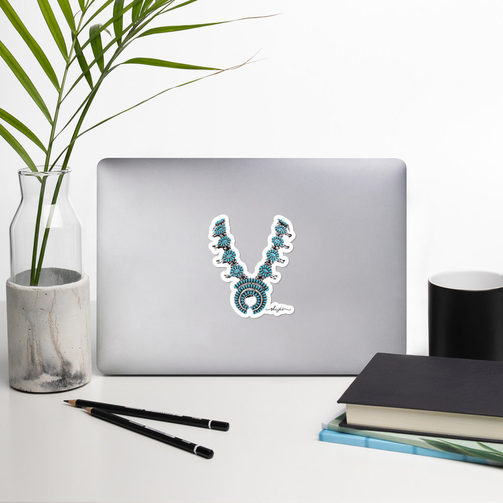 Turquoise Necklace Sticker