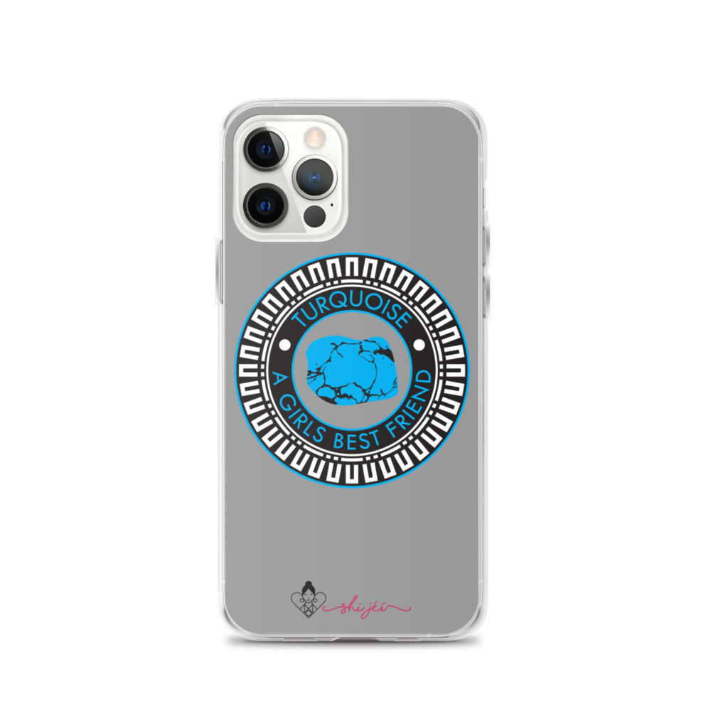 Turquoise is a Girl's Best Friend iPhone Case