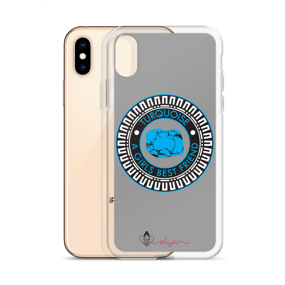 Turquoise is a Girl's Best Friend iPhone Case