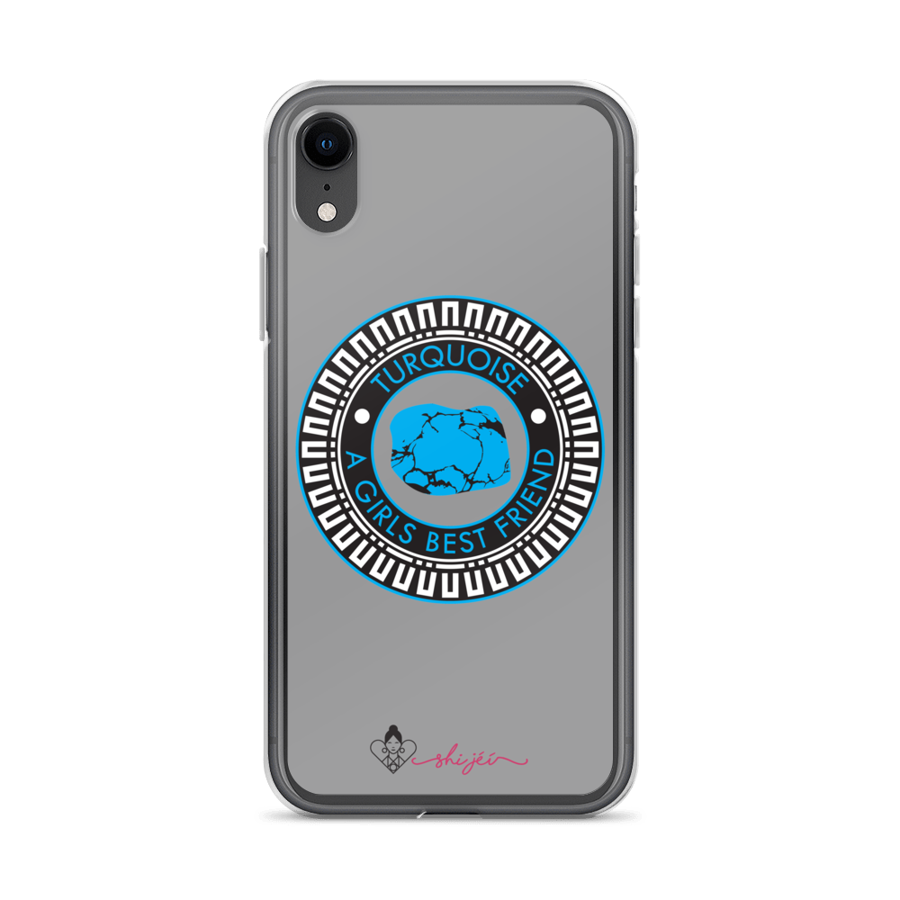 Turquoise is a Girl's Best Friend iPhone Case