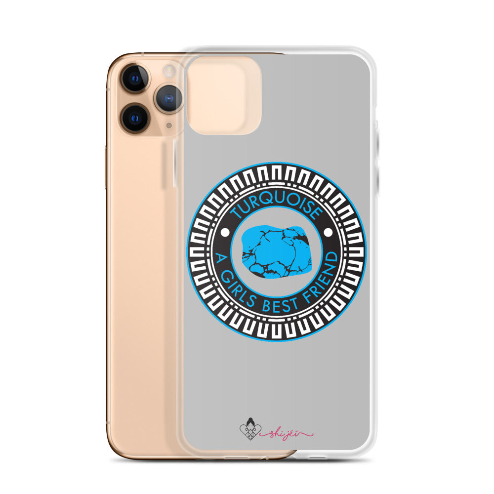 Turquoise is a Girl's Best Friend iPhone Case