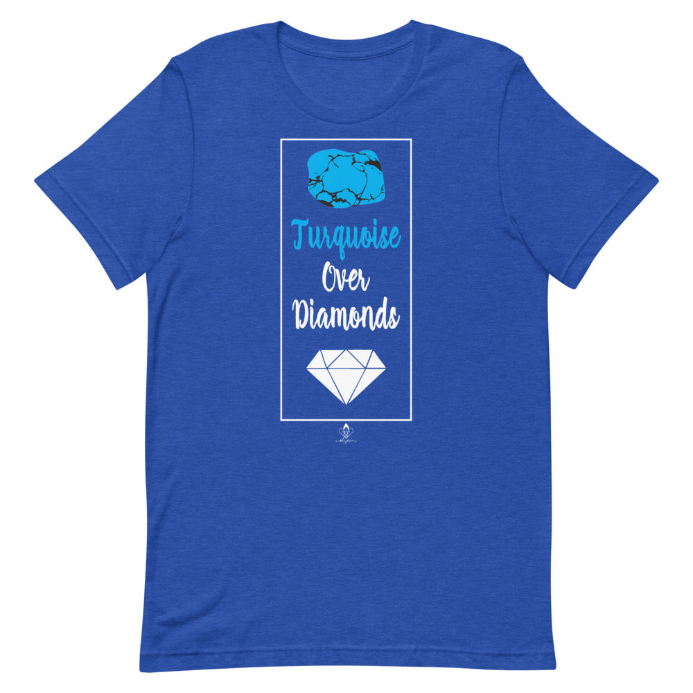 Turquoise Over Diamonds Tee