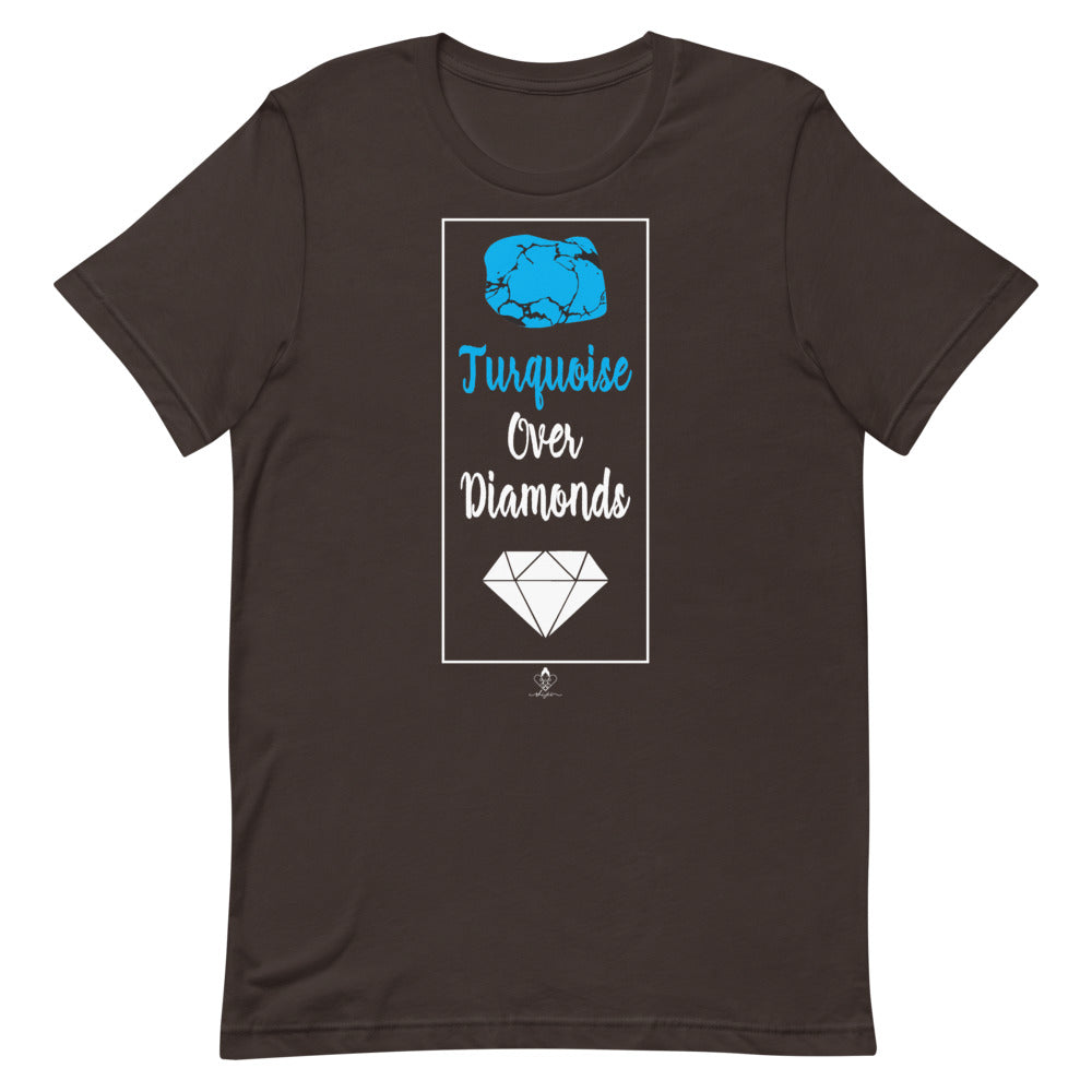 Turquoise Over Diamonds Tee