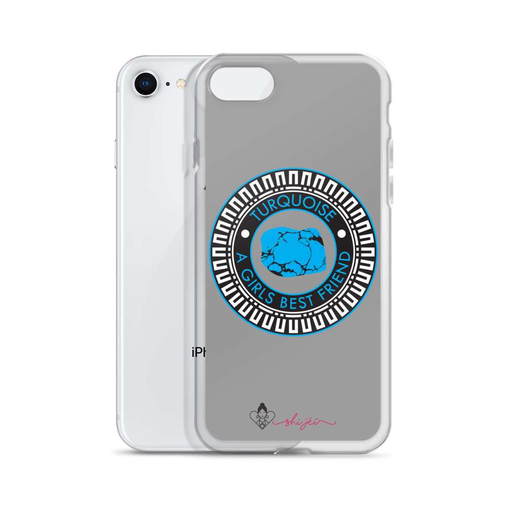 Turquoise is a Girl's Best Friend iPhone Case