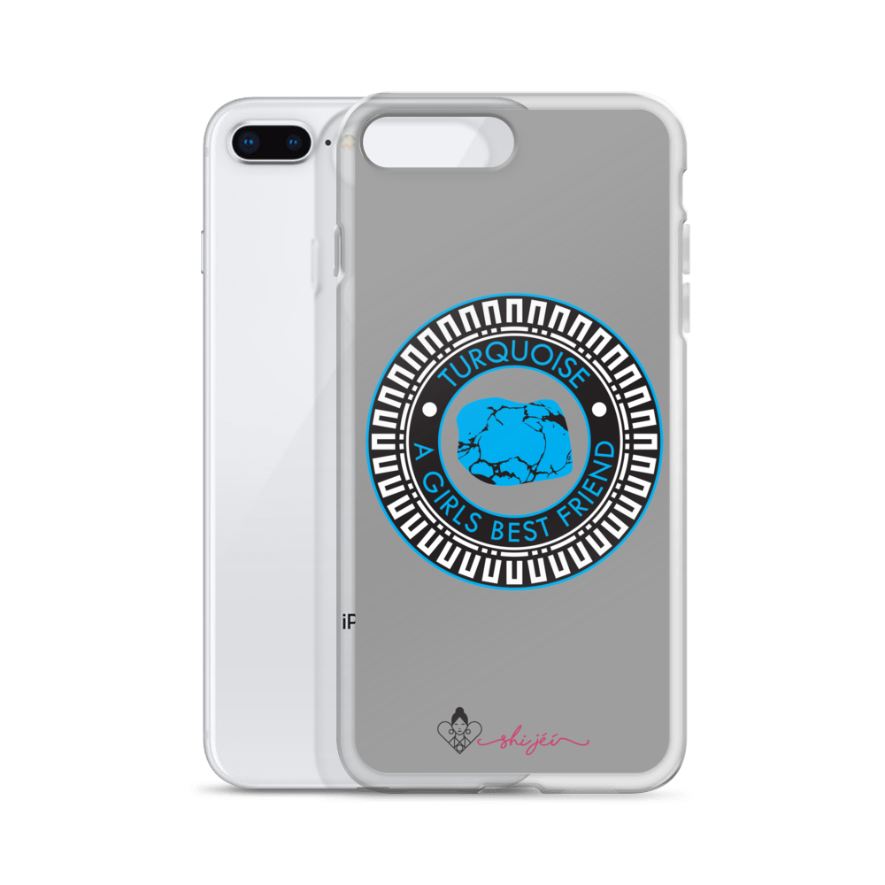 Turquoise is a Girl's Best Friend iPhone Case