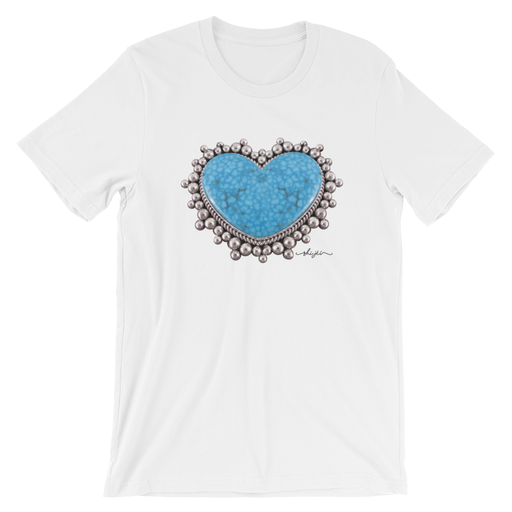 Turquoise Heart Pendant Tee