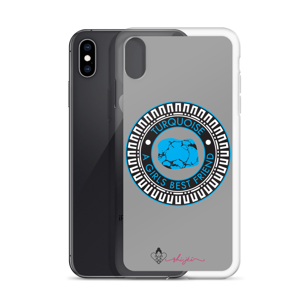 Turquoise is a Girl's Best Friend iPhone Case