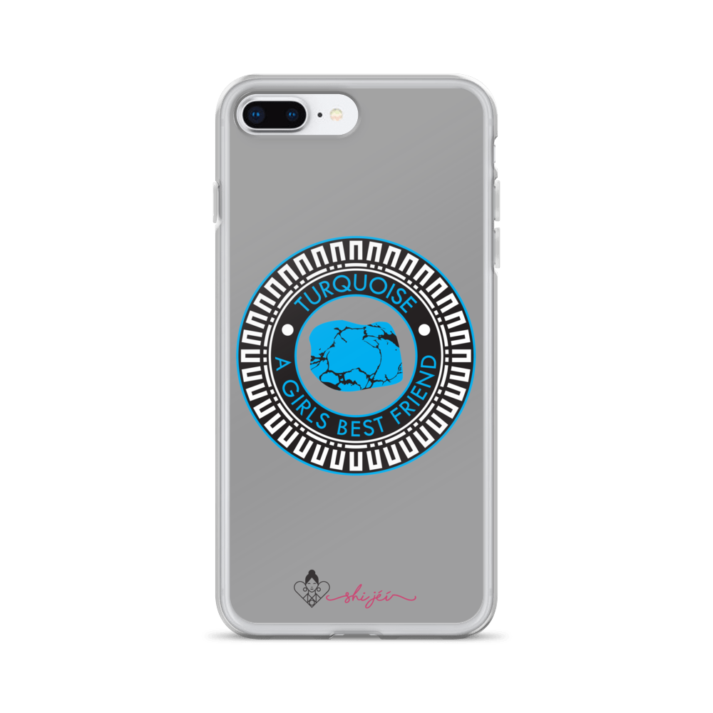 Turquoise is a Girl's Best Friend iPhone Case