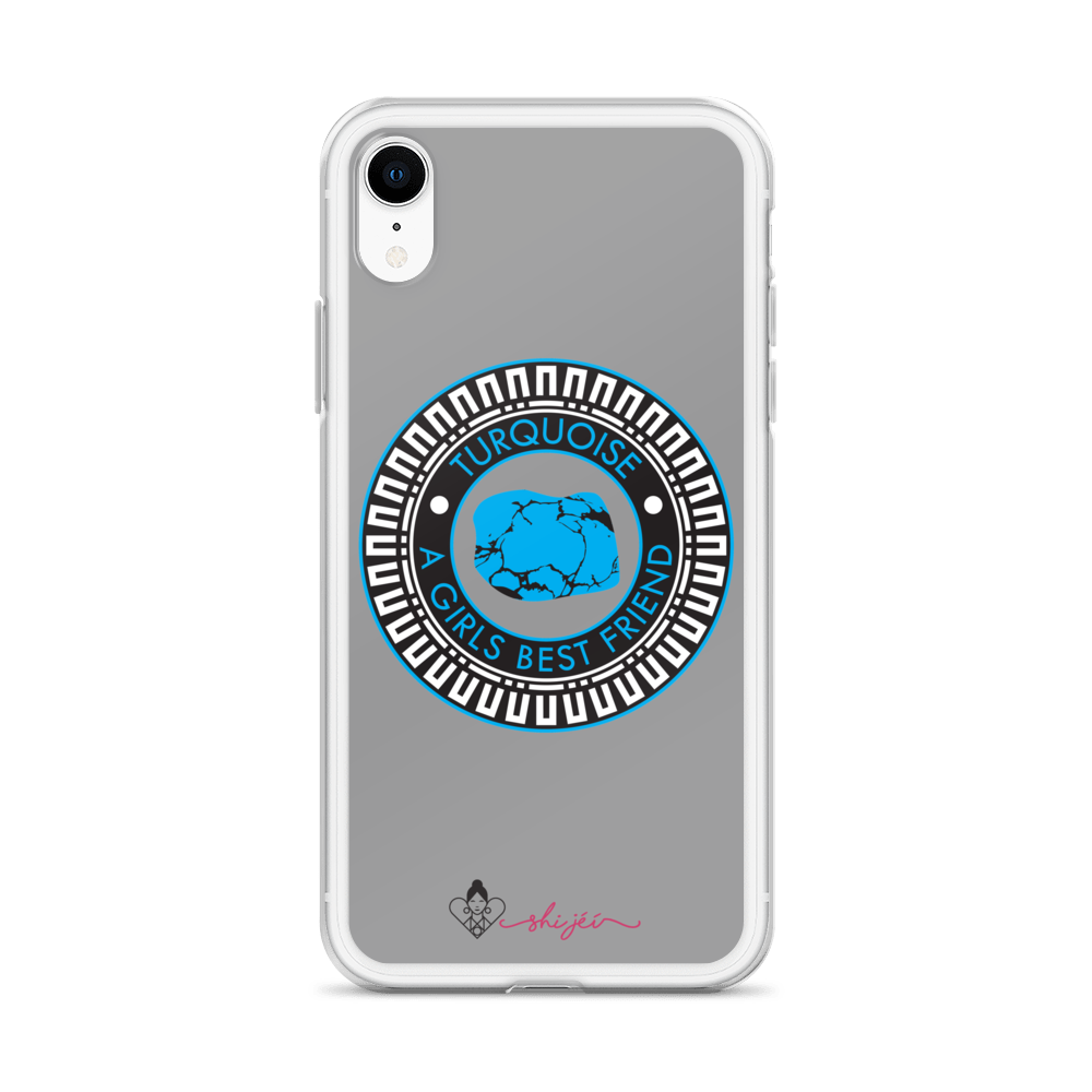 Turquoise is a Girl's Best Friend iPhone Case