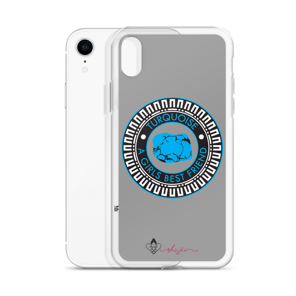Turquoise is a Girl's Best Friend iPhone Case