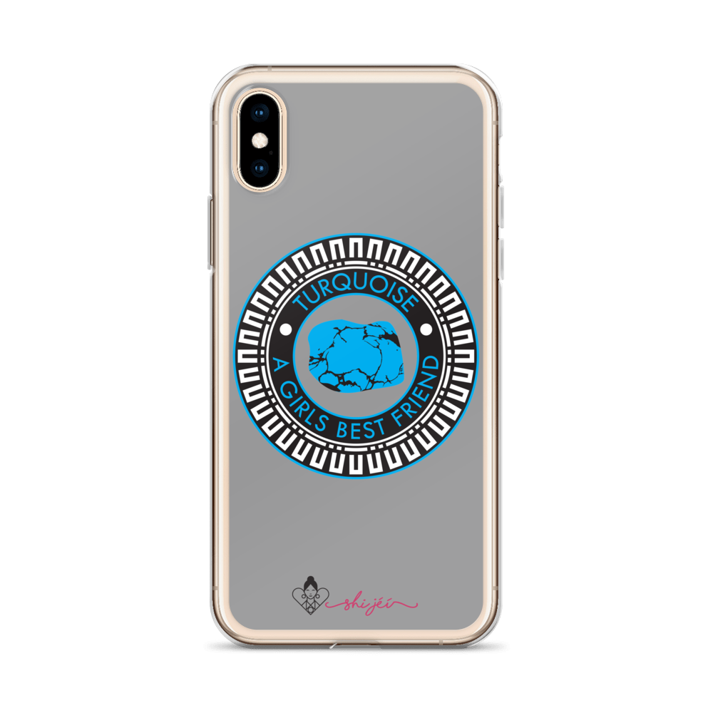 Turquoise is a Girl's Best Friend iPhone Case