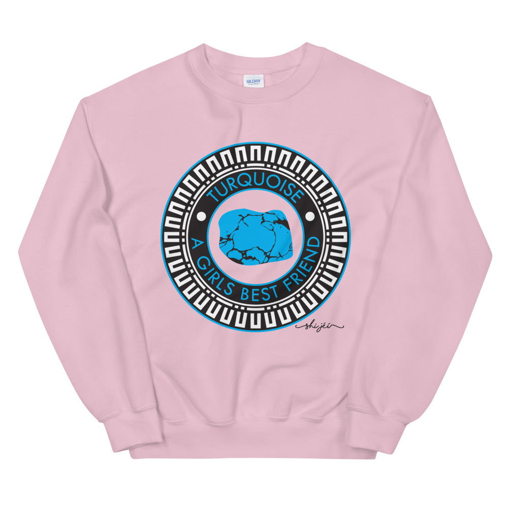 Turquoise A Girls Best Friend Sweatshirt