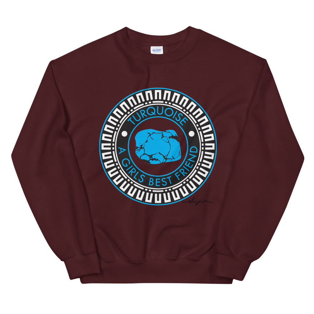 Turquoise A Girls Best Friend Sweatshirt