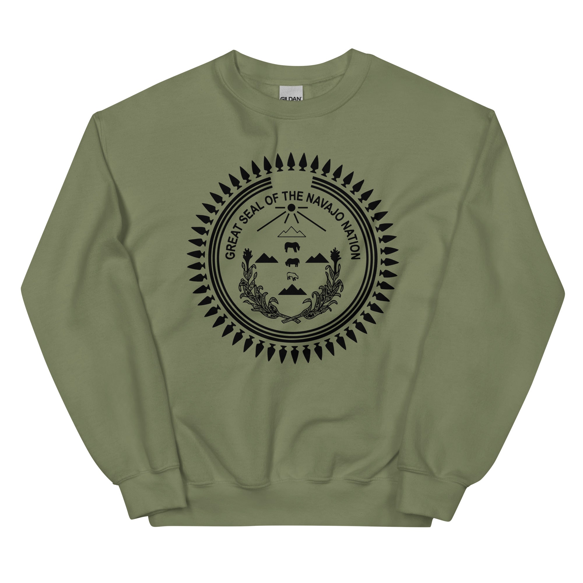 Black Print Navajo Nation Seal Sweatshirt