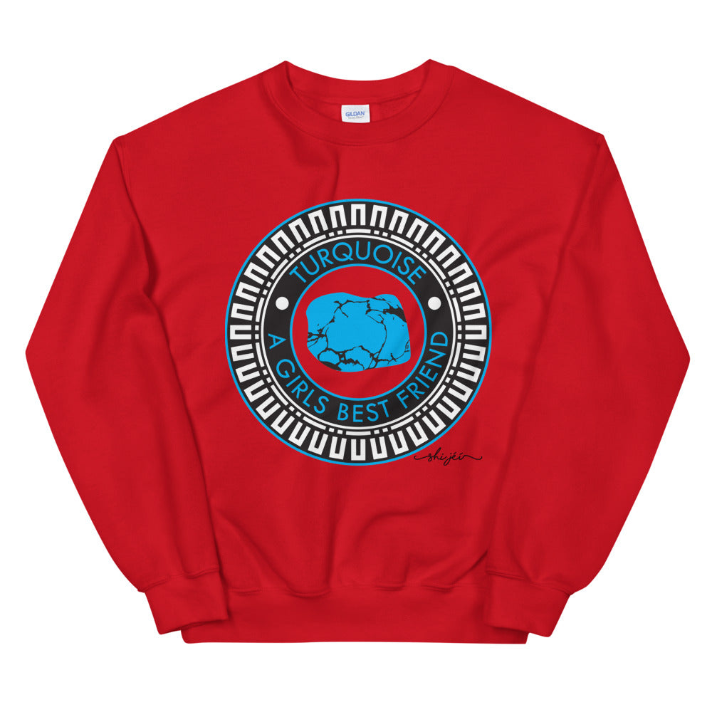 Turquoise A Girls Best Friend Sweatshirt