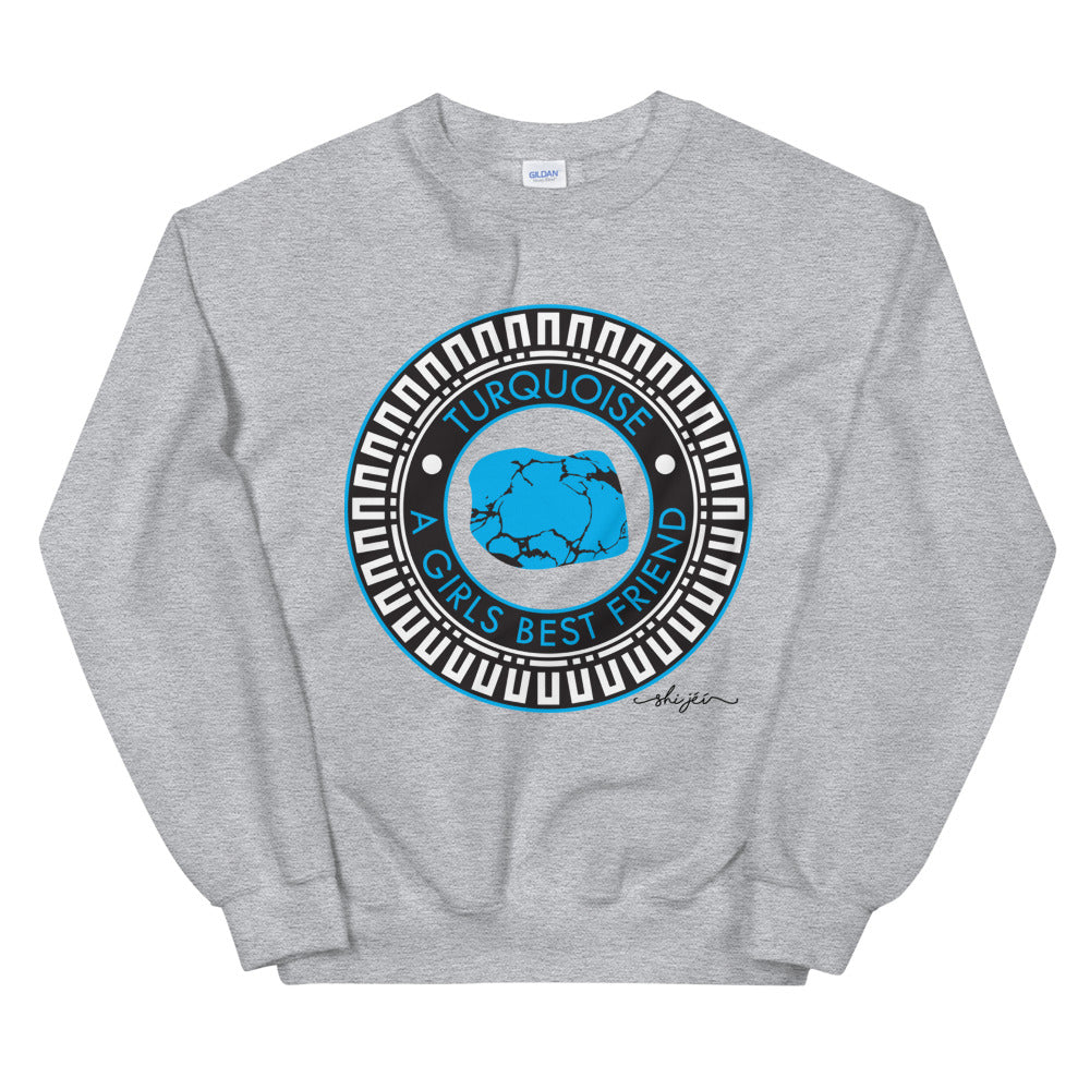 Turquoise A Girls Best Friend Sweatshirt