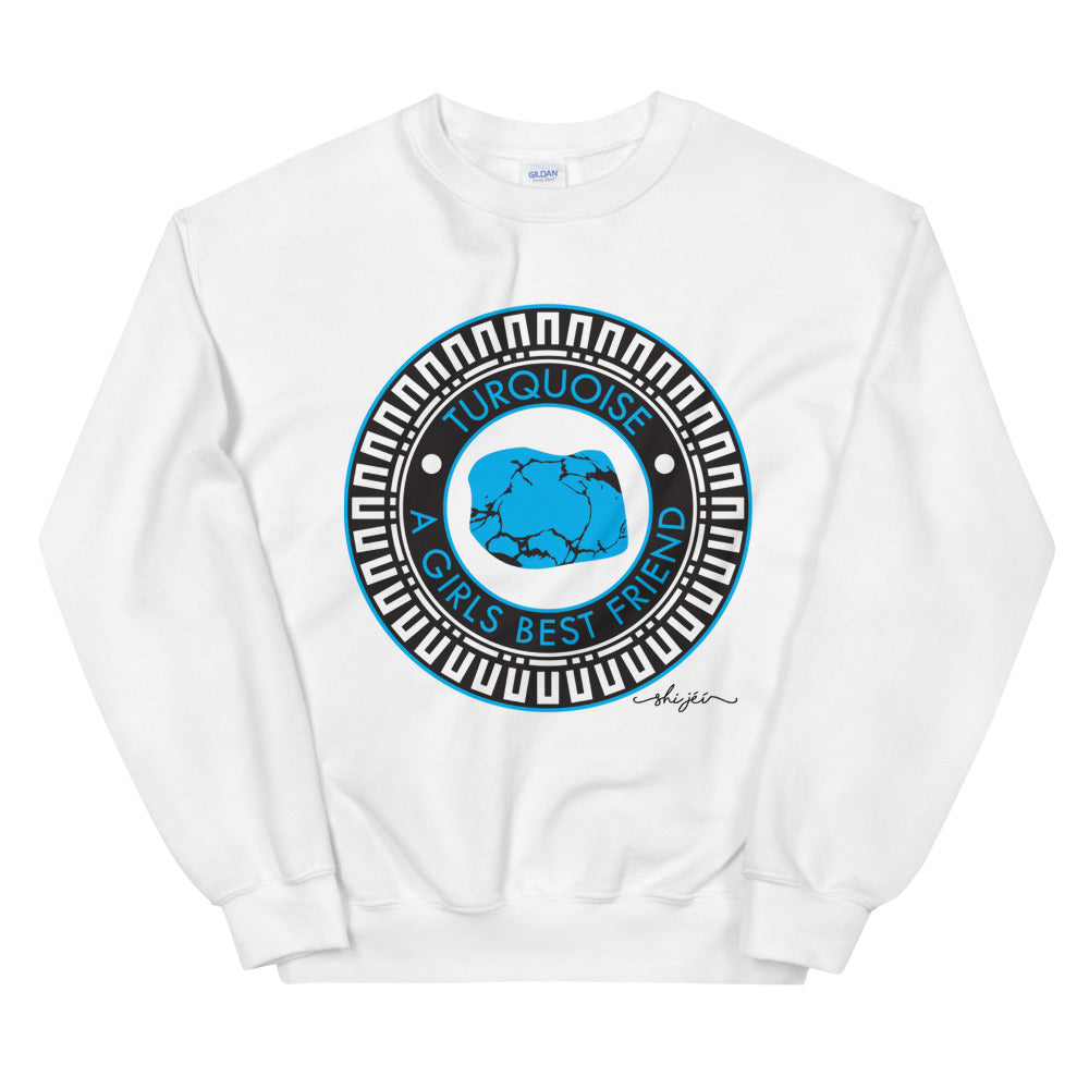 Turquoise A Girls Best Friend Sweatshirt