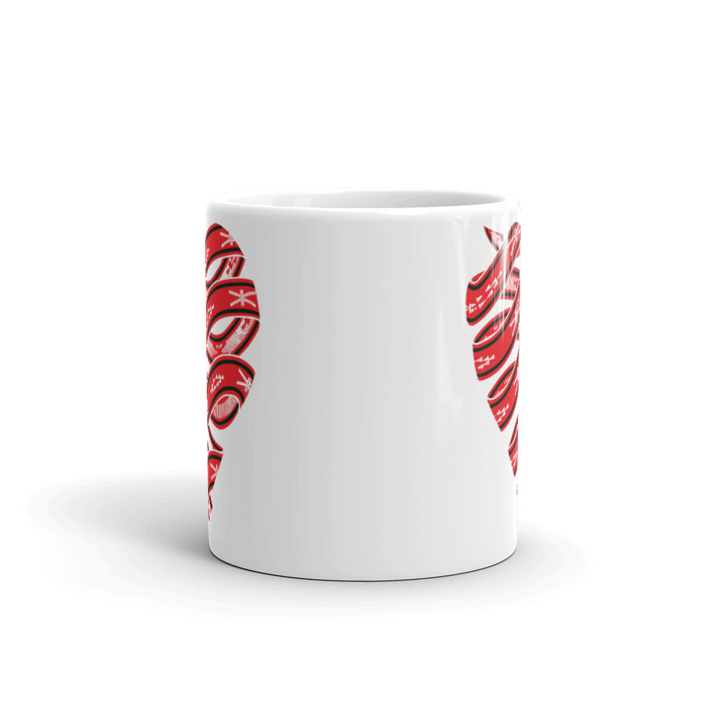 Red Colored Sash Belt Heart Mug