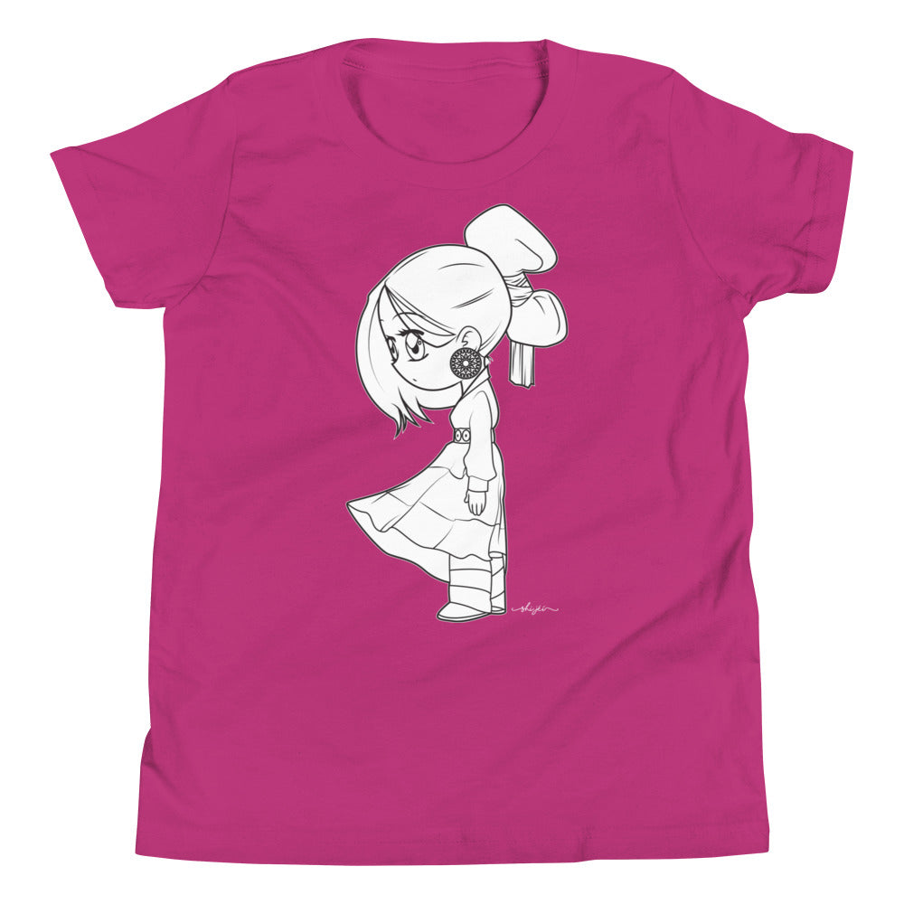 Traditional Navajo Girl Youth Tee