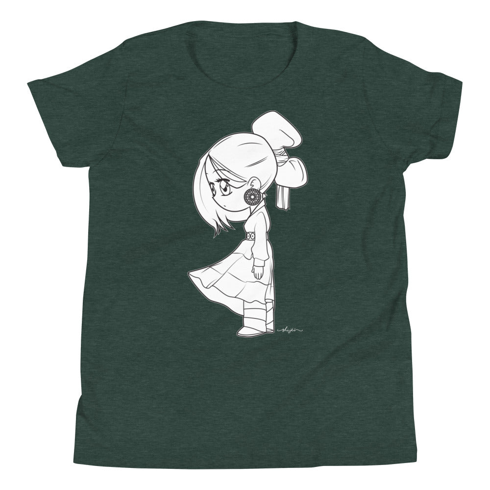 Traditional Navajo Girl Youth Tee