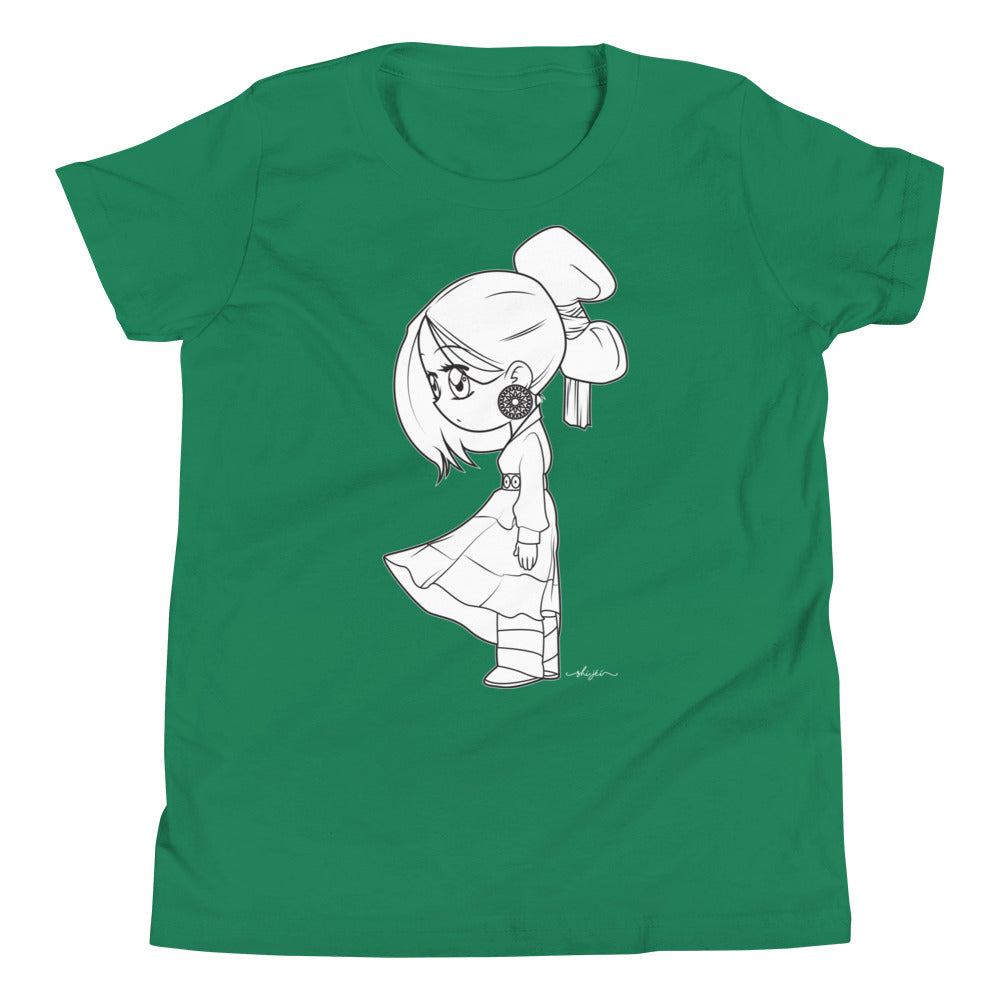 Traditional Navajo Girl Youth Tee
