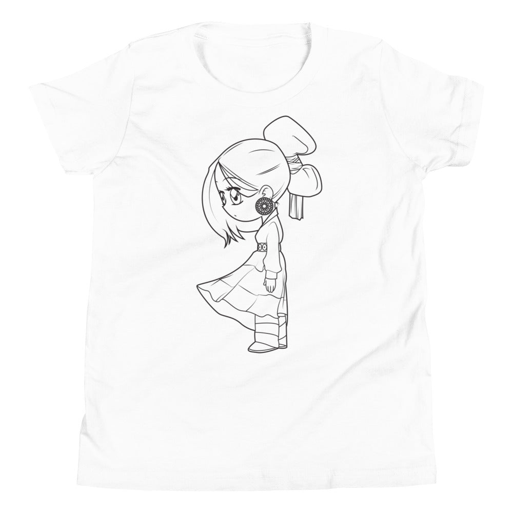 Traditional Navajo Girl Youth Tee