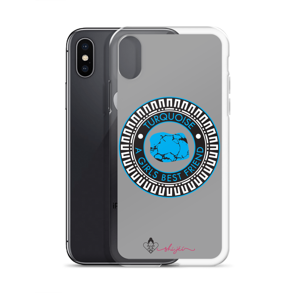Turquoise is a Girl's Best Friend iPhone Case