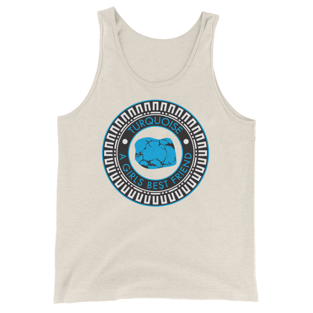 Turquoise is a Girl's Best Friend Tank Top