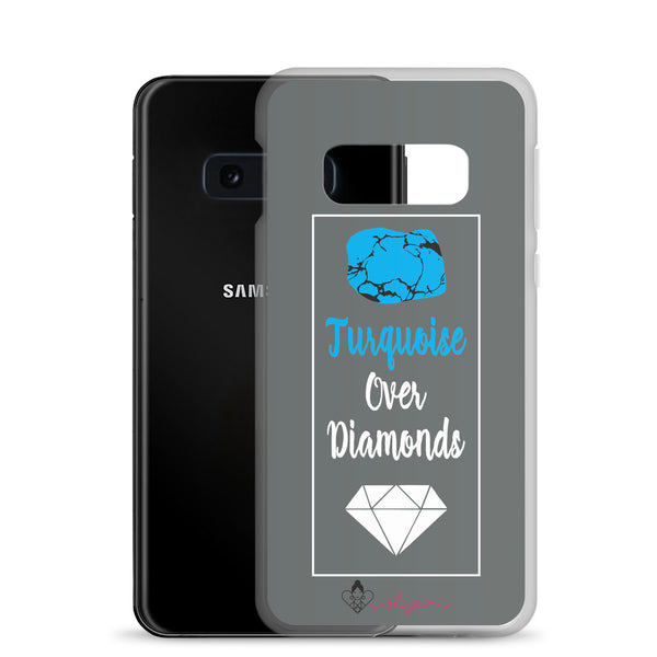 Turquoise Over Diamonds Samsung Case
